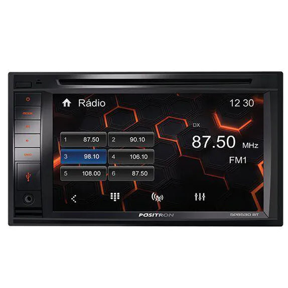 Central Multimídia Pósitron Sp8530bt 6.2 Touch Screen Bt Preto Adicionar aos favoritos