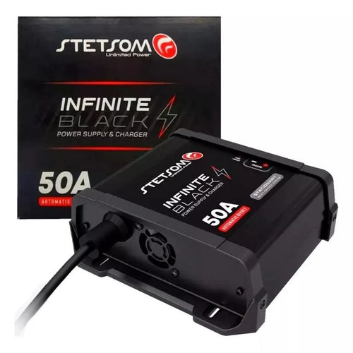 Carregador De Bateria / Fonte Stetsom Infinity Black 50A Digital